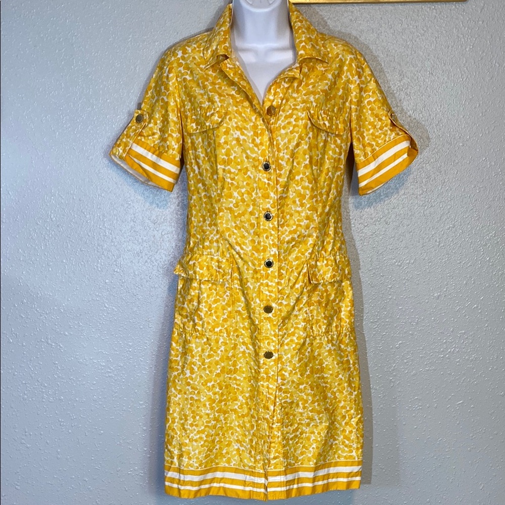 Carolina Herrera Yellow Mini Dress
